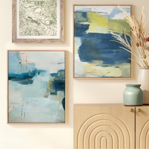 Threshold Other - 16”x20” Threshold Abstract Framed Canvas